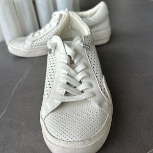 Dolce Vita white slip-on athletic sneaker - perforated details